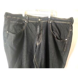 Linea Uomo Jeans Mens 48 x 32 (TAG)   48 X 31 ACTUAL  Slim Stretch Fit Wide Leg